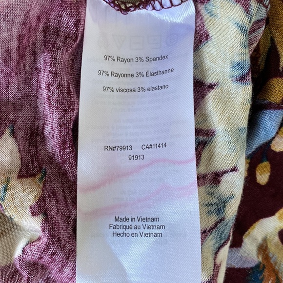 NWOT Jessica Simpson M Maternity Floral Maxi Dress long sleeve - Picture 8 of 9